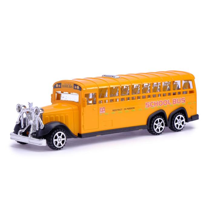 Автобус инерционный «Ретро» школьный - Фото 1