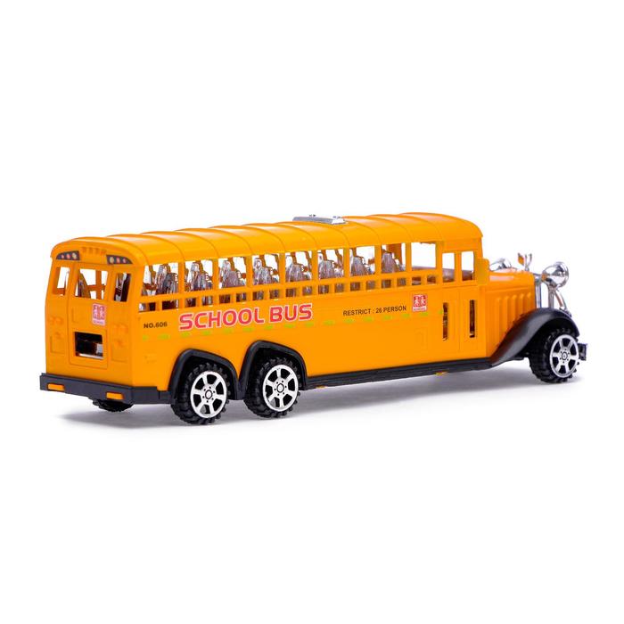 Автобус инерционный «Ретро» школьный - фото 1877269812