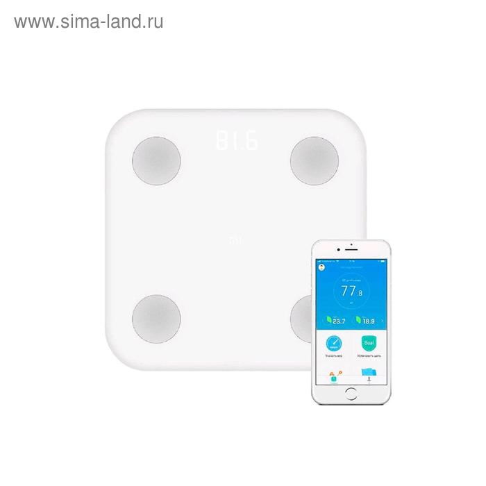 Весы Xiaomi Mi Body Composition Scale 2, электронные, диагностические, до 150 кг, белые - Фото 1