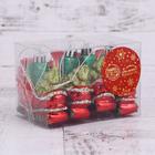 Украшение ёлочное "Сани с ёлочкой" 6,5х5 см (набор 4 шт) - фото 26972356