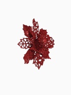 Ёлочные игрушки 4 шт. «Зимнее волшебство. Цветы ажурные - блеск», 8×8 см, МИКС - Фото 11