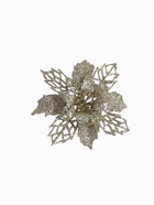 Ёлочные игрушки 4 шт. «Зимнее волшебство. Цветы ажурные - блеск», 8×8 см, МИКС - Фото 4