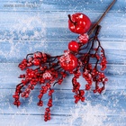 Еловая ветка декоративная «Зимнее волшебство. Очарование», 23 см - Фото 2