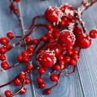 Еловая ветка декоративная «Зимнее волшебство. Очарование», 25 см (комплект 3 шт) - фото 60786030