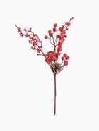 Еловая ветка декоративная «Зимнее волшебство. Очарование», шишки, замёрзшие ягоды, 35 см - Фото 4