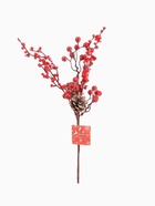 Еловая ветка декоративная «Зимнее волшебство. Очарование», шишки, замёрзшие ягоды, 35 см - Фото 6