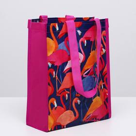 Сумка-шоппер "Фламинго", 26 х 32 х 12 см
