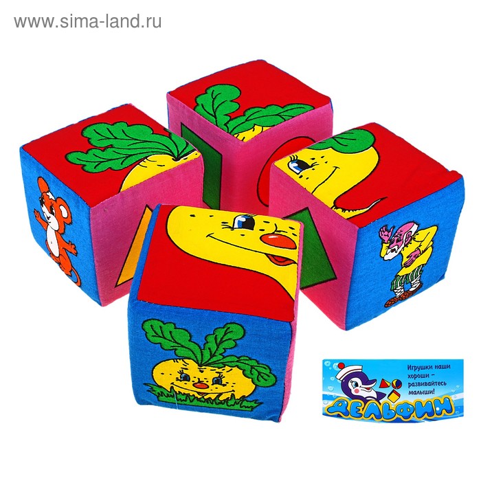 Набор мягких кубиков "Репка" - Фото 1
