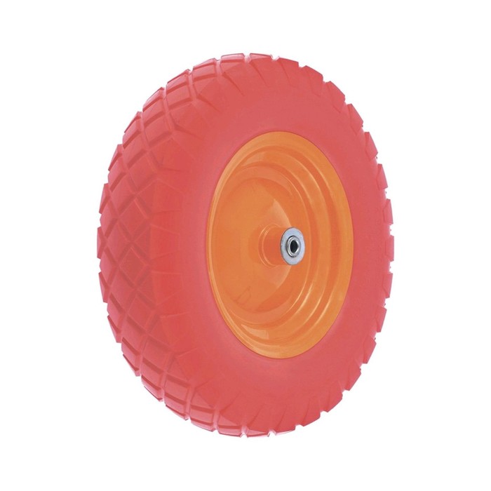 Колесо полиуретановое, d = 385 мм, ступица: диаметр 12 мм, длина 90 мм - Фото 1