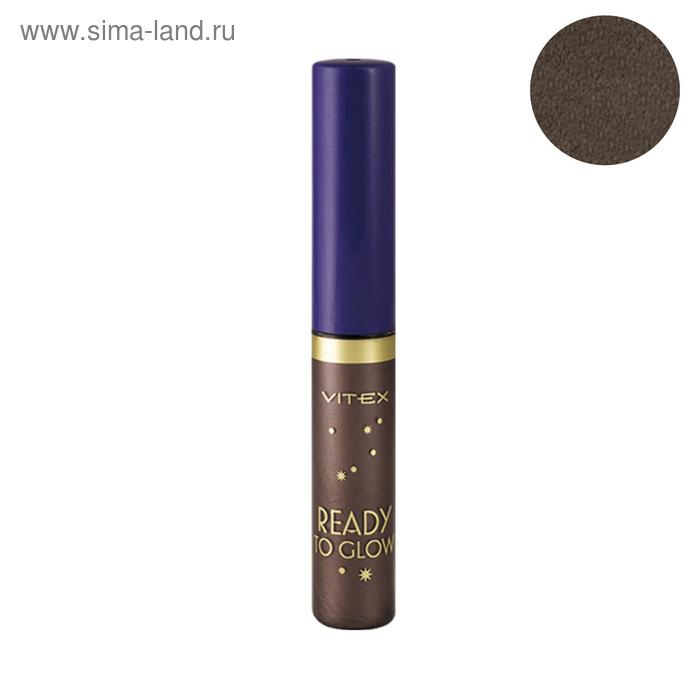Подводка для глаз Vitex Ready To Color жидкая с блестками, тон 84 Magnetic brown