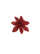 Ёлочные игрушки 6 шт. «Зимнее волшебство. Цветы пышные - блеск» пластик, 5×5 см, МИКС 5043552