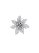 Ёлочные игрушки 6 шт. «Зимнее волшебство. Цветы пышные - блеск» пластик, 5×5 см, МИКС 5043552