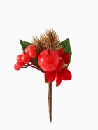 Еловая ветка декоративная «Зимнее волшебство. Очарование», 13 см - Фото 4