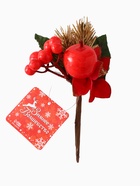 Еловая ветка декоративная «Зимнее волшебство. Очарование», 13 см - Фото 6