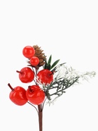 Еловая ветка декоративная «Зимнее волшебство. Очарование», 18 см - фото 60786037