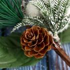 Еловая ветка декоративная «Зимнее волшебство. Очарование», 21 см - Фото 2