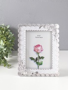 Фоторамка для фото 13×18 см «Розы с лентами», с белым, 22.5×17.5 см - Фото 5