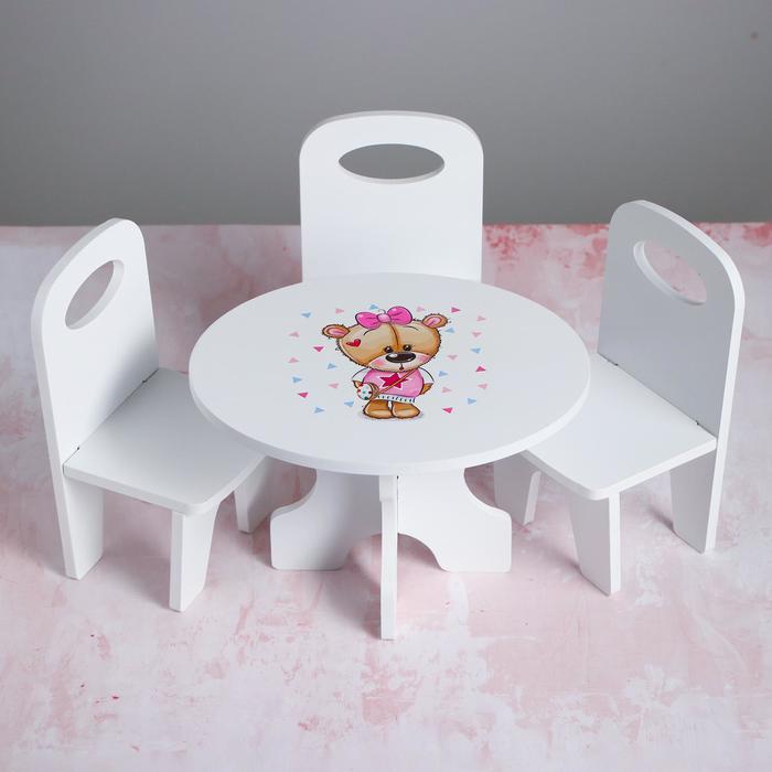 Набор стол+стулья, серия «Мишутки» - Фото 1