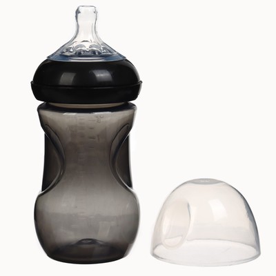 Бутылочка для кормления M&B Natural, широкое горло Ø50 мм, от 6 мес., 260 мл., черный