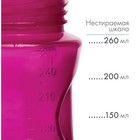 Бутылочка для кормления, Natural, 260 мл., +6мес., широкое горло 50 мм, цвет розовый - Фото 3