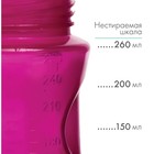 Бутылочка для кормления M&B Natural, широкое горло Ø50 мм, от 6 мес., 260 мл., розовый - Фото 3