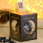 Ёлочный шар d-8 см "Белые цветочки" ручная роспись - фото 119688084