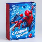 Новый год. Пакет подарочный, 31х40х11 см, упаковка, Человек-паук - Фото 2