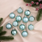 Ёлочные игрушки «Ассорти», шары новогодние, набор 12 шт., d=4 см - Фото 1