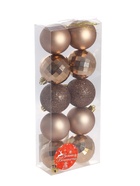 Ёлочные игрушки «Диско ассорти», шары новогодние, набор d=5 см, 10 шт., коричневый 4941833