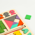 Развивающая игра 6 в 1 «Рыбалка, танграм, пятнашки, тетрис, фигуры, цифры», набор 30×45×0.8 см - Фото 5