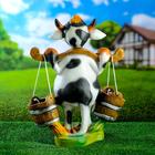 Садовая фигура "Корова" с двумя кашпо, 50х40см - фото 24233961