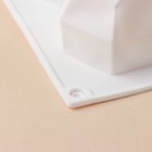 Форма для муссовых десертов и выпечки KONFINETTA «Грани», силикон, 29.5×17.2 см, 8 ячеек (5.6×6.4×4.5 см), белая - Фото 4