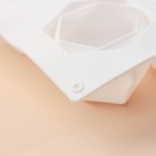 Форма для муссовых десертов и выпечки KONFINETTA «Грани», силикон, 29.5×17.2 см, 8 ячеек (5.6×6.4×4.5 см), белая - Фото 5