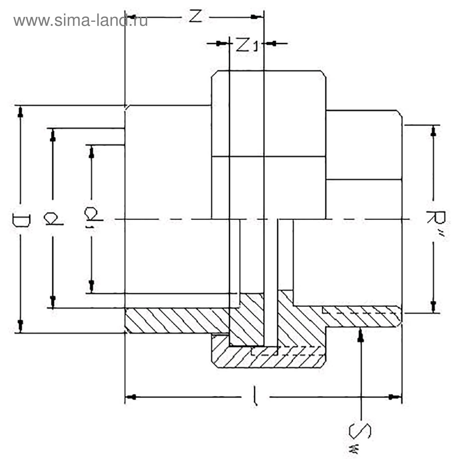 Муфта 3 4 чертеж Муфта 3 4 чертеж