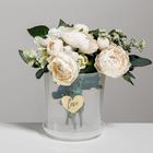 Кашпо с поддоном для орхидеи «Сердце», 1,6 л, 14 х 14 см - Фото 1