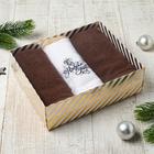 Набор полотенец «С Новым Годом!» 30х60 см - 3шт - фото 804331413