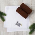 Набор полотенец «С Новым Годом!» 30х60 см - 3шт - фото 804331414