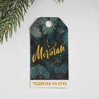 Ёлочная игрушка новогодняя деревянная «Новый год: Елочка», 9,1х10,5 см - фото 6600409