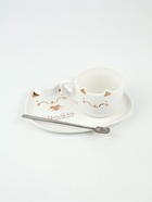 Чайная пара «Улыбайся»: кружка 200 мл, блюдце 18×11 см, ложка - Фото 3