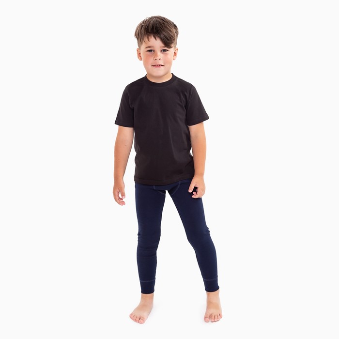 Кальсоны для мальчика (термо), цвет тёмно-синий, рост 146 см (40)