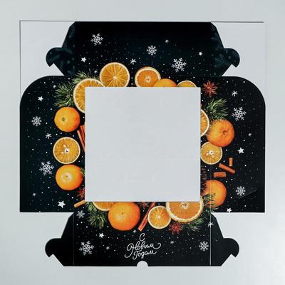 Коробка для капкейков «С Новым годом» 25×25×10 см