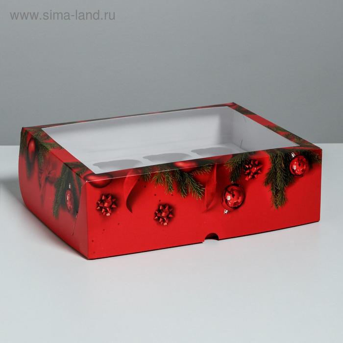 Коробка для капкейков Present 25 х 33 х 10 см