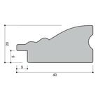 Рама для картин (зеркал) 80 х 100 х 4 см, дерево "Версаль", золотой - фото 25265950