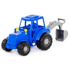 Трактор с лопатой, цвет синий (в сеточке) - фото 298649865