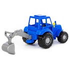 Трактор с лопатой, цвет синий (в сеточке) - Фото 4