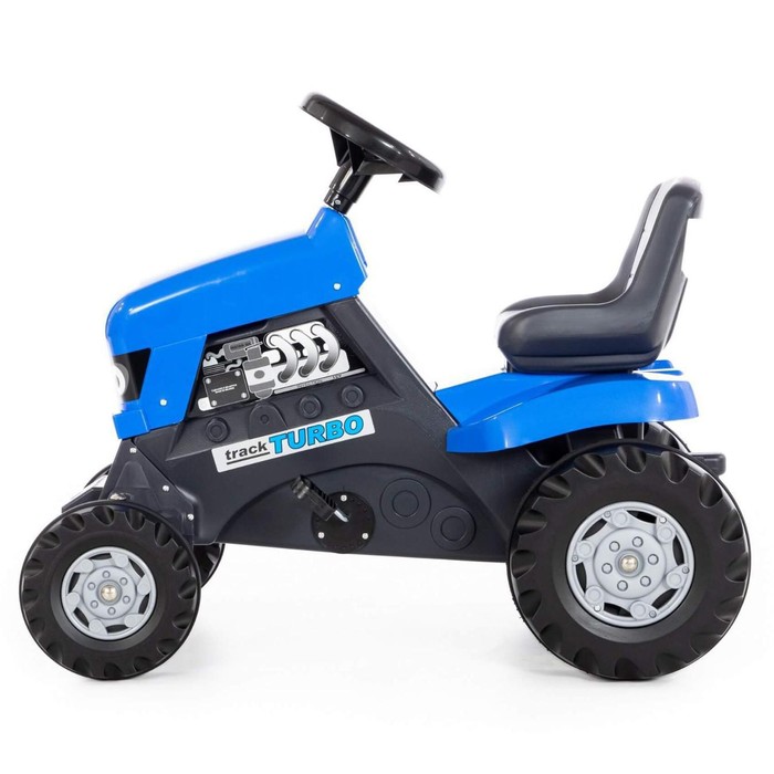 Педальная машина для детей Turbo, цвет синий - фото 1905679668