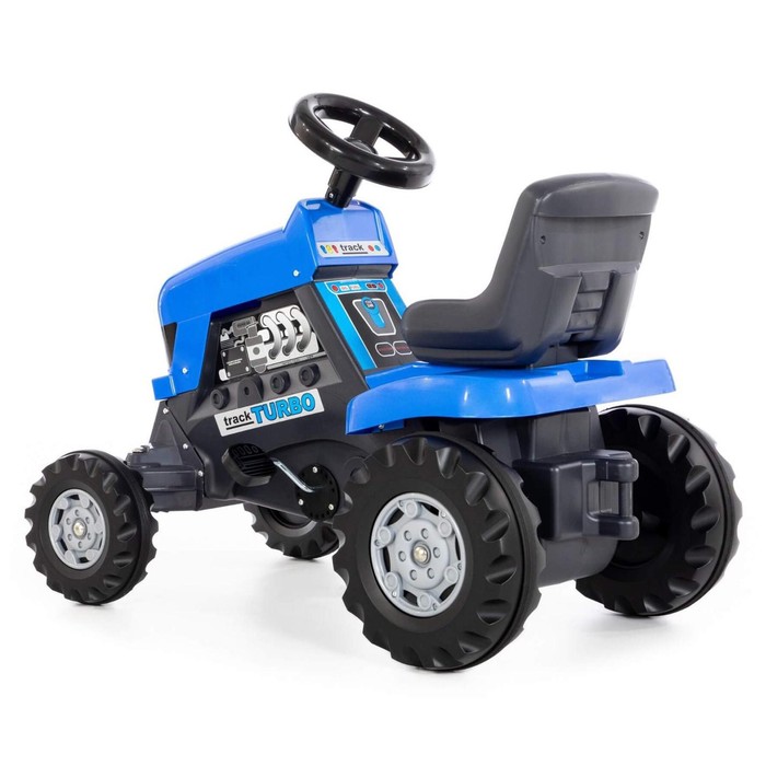 Педальная машина для детей Turbo, цвет синий - фото 1905679669