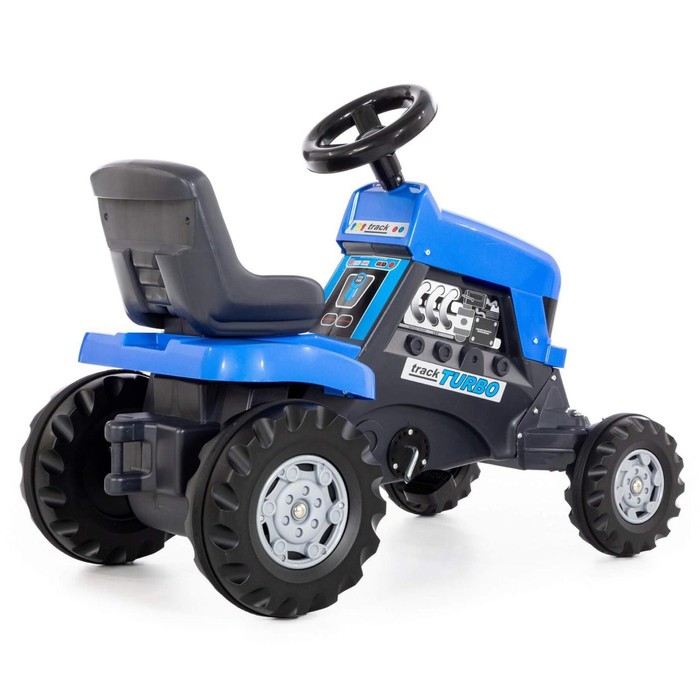 Педальная машина для детей Turbo, цвет синий - фото 1905679670
