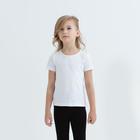 Футболка для девочки цвет белый, рост 140 - Фото 1