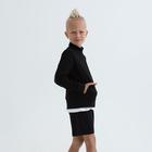 Толстовка для мальчика цвет чёрный, рост 122 - фото 21106622